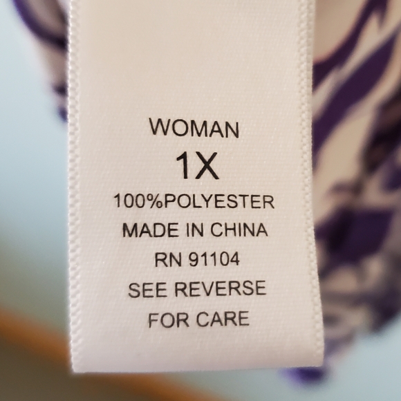 Dress Barn 1X Y2K Romantic Whimsigoth Fairy Grunge Boho Barocque Plisse Tunic - Picture 14 of 14